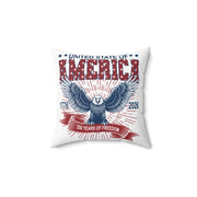 Patriotic Eagle Throw Pillow