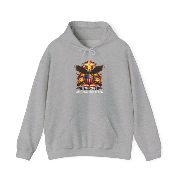 Patriotic Hoodie — USA 250th Eagle