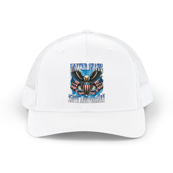250th Flags Eagle Trucker Cap — Design 3