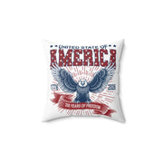 Patriotic Eagle Throw Pillow