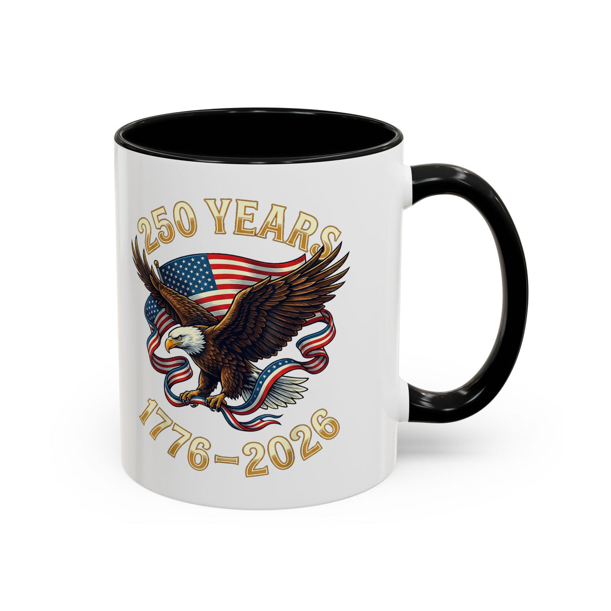 Patriotic Accent Mug — Eagle USA 250th