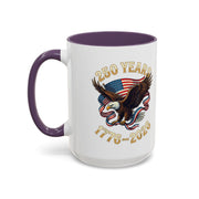 Patriotic Accent Mug — Eagle USA 250th