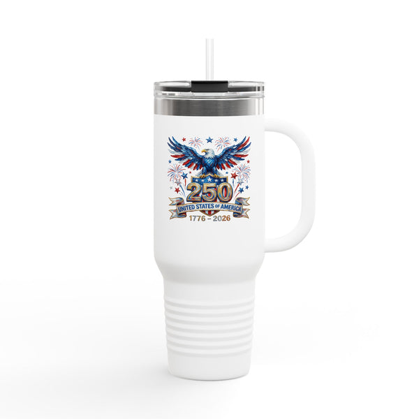 40oz Patriotic Tumbler — Vintage USA 250
