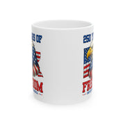 Patriotic Ceramic Mug — USA 250 Eagle