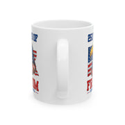 Patriotic Ceramic Mug — USA 250 Eagle