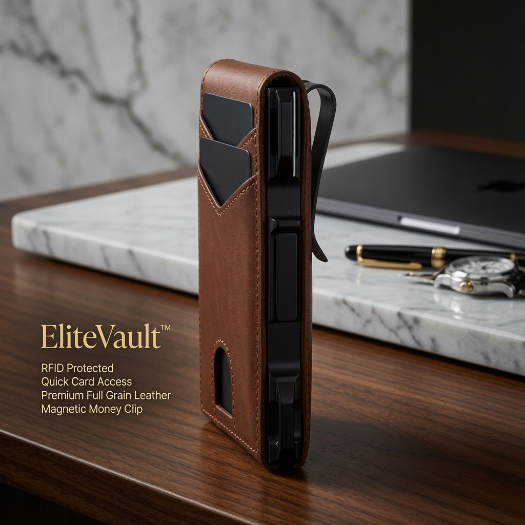 EliteVault™ Heritage Leather Wallet