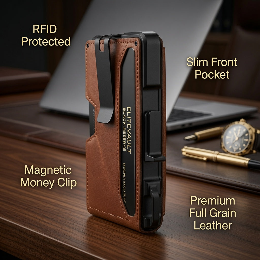 EliteVault™ Heritage Leather Wallet