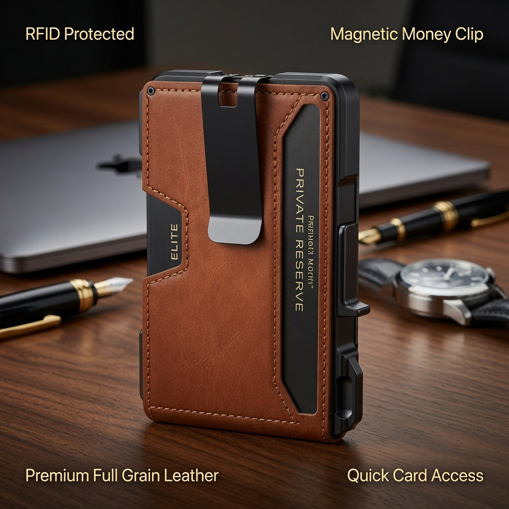 EliteVault™ Heritage Leather Wallet