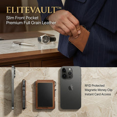 EliteVault™ Heritage Leather Wallet