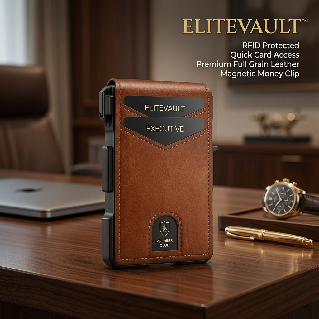 EliteVault™ Heritage Leather Wallet